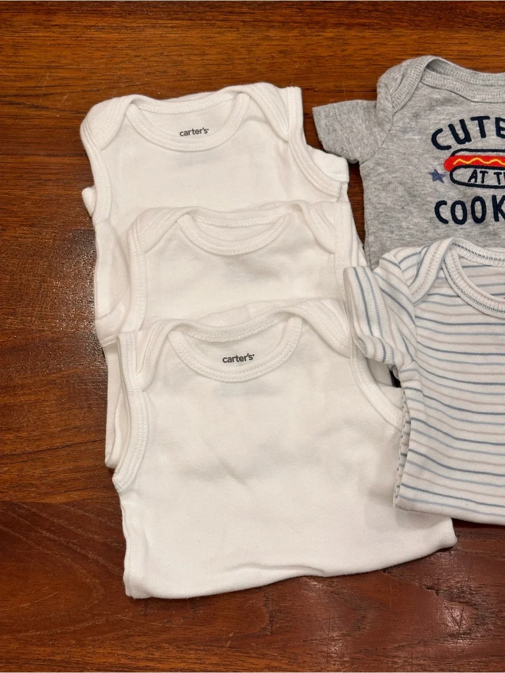 New/EUC Bundle of Neutral Baby Boys Onesies, Newborn, Set of 7